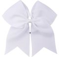 New Large Bows Hair Rope For Girls Solid Polyester Hair Ties Elastic Rubber Children Boutique Bands Kids Hair Accessories Gift.