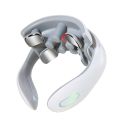 Smart Neck Massager Electric Vibration Pulse Cervical Massager Rechargeable Heating Voice Neck Back Massage Pain Relief Relax.