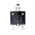 1X 5A Circuit Breaker 12V/24V Push Button Resettable Thermal Circuit Breaker Panel Mount With Waterproof Cap. 