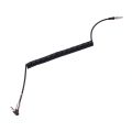 3.5mm Audio Aux Cable Jack 3.5 Jack aurum plated 90 degree Angle Audio Cable 3.5mm Male to Male for Car for iphone Black. 