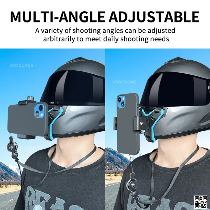 Motorcycle%20Helmet%20Chin%20Mount%20Holder%20Bracket%20for%20Mobile%20&%20GoPro%20-%20Image%202