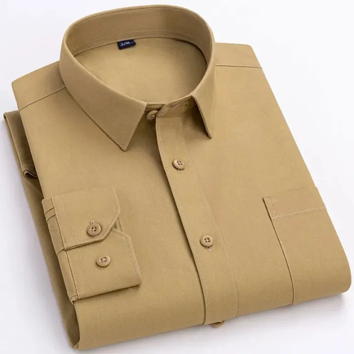 High%20Quality%20Cotton%20Men%20Dress%20Shirts%20Long%20Sleeve%20Middle-aged%20Luxury%20Plain%20Color%20Business%20Casual%20Social%20Male%20Shirt%20Regular%20Fit%20-%20Image%204