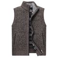 Men's Winter Thick Fleece Sweater Vests Knitted Cardigan Sleeveless Waistcoat Male Casual Sweater Vest for Men Clothes. 