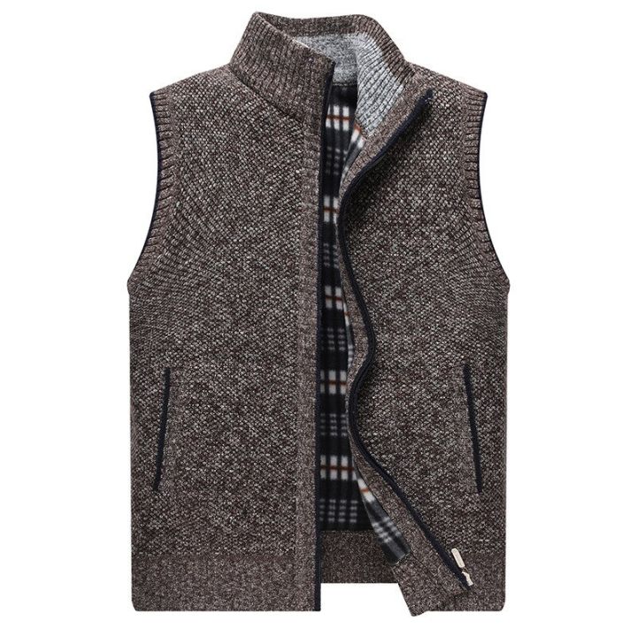 Men's%20Winter%20Thick%20Fleece%20Sweater%20Vests%20Knitted%20Cardigan%20Sleeveless%20Waistcoat%20Male%20Casual%20Sweater%20Vest%20for%20Men%20Clothes%20-%20Image%204