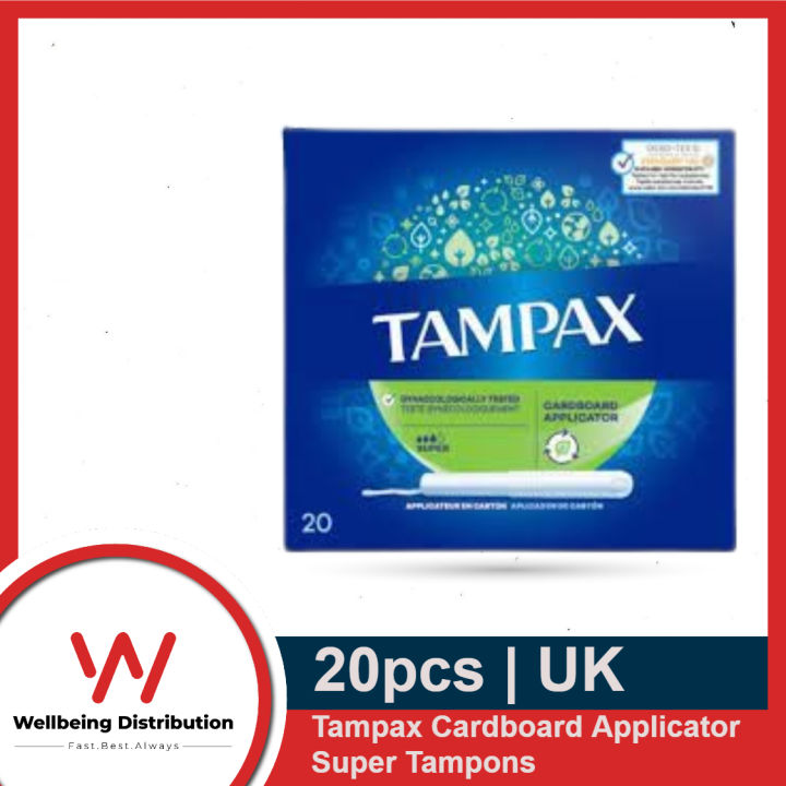 Tampax Cardboard Applicator Super Tampons 20pcs