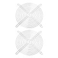 2X Metal PC Computer Case Fan Grill Finger Guard Protection 200mm.