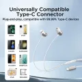 JR-EC06 TYPE-C Series In-Ear Metal Wired Earbuds type c earphone type c headphone. 