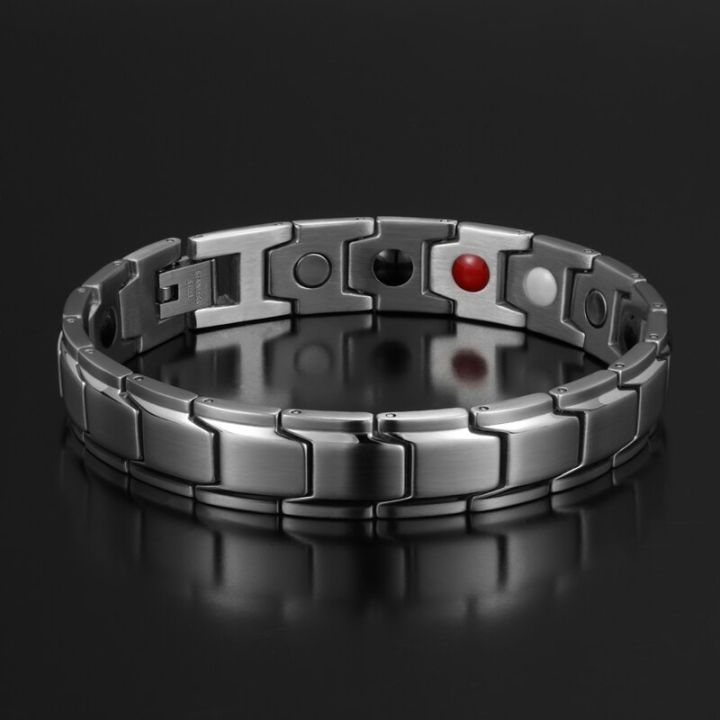 Men's Magnetic Therapy Bracelet Classic Magnetic Lymph Detox Bracelets Best Gift Hand Accessories Fashion For Men
