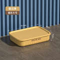 Storage household thickened large capacity plastic clothing sorting snack toy box, storage basket. 