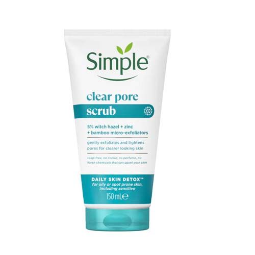 Simple Face Clear Pore Scrub Detox 150ml
