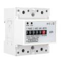 kwh meter Single Phase 4P LCD Din Rail Electricity Power Consumption Wattmeter Energy Mete DDM75S 10-40A din rail. 