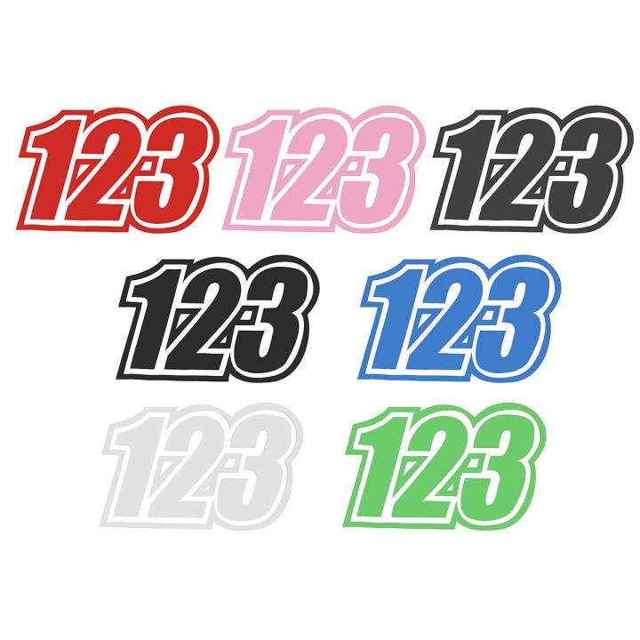 Custom%20Race%20Numbers%20Vinyl%20Stickers%20Dirt%20Bike%20Motocross%20Trials%20Decals%20Dark%20Grey%20-%20Image%203