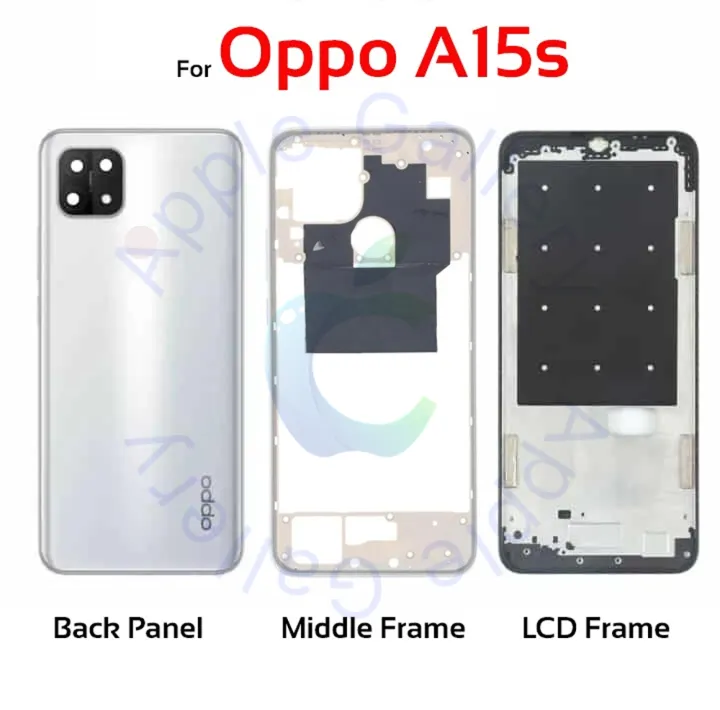 Full%20Body%20Housing%20For%20Oppo%20A15/A15s%20Front%20LCD%20Frame%20Panel,%20Middle%20Bezel%20Frame%20and%20Back%20Panel%20-%20Image%202