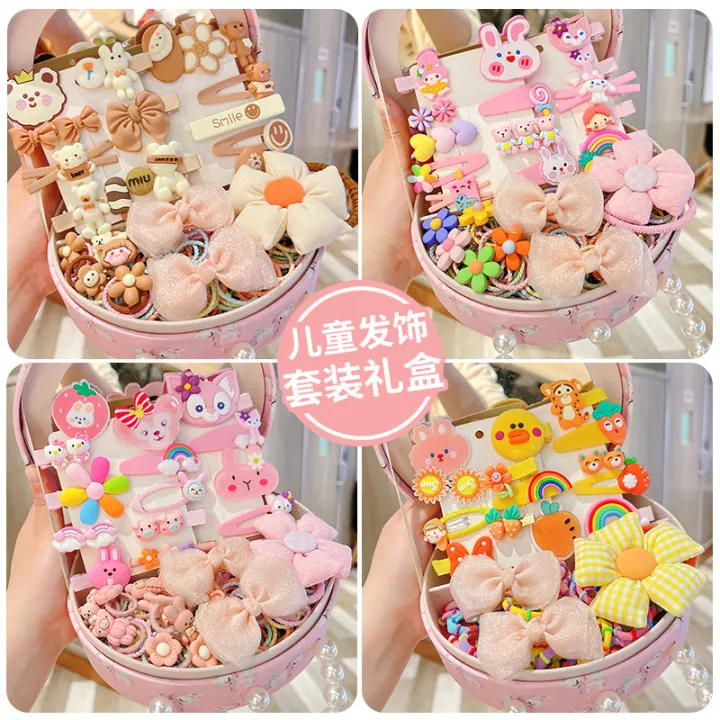 Children's%20Gift%20Set%20Cute%20Little%20Accessories%20Crown%20Jewelry%20Box%20Girl%20Storage%20Clip%20Hair%20Card%20-%20Image%202
