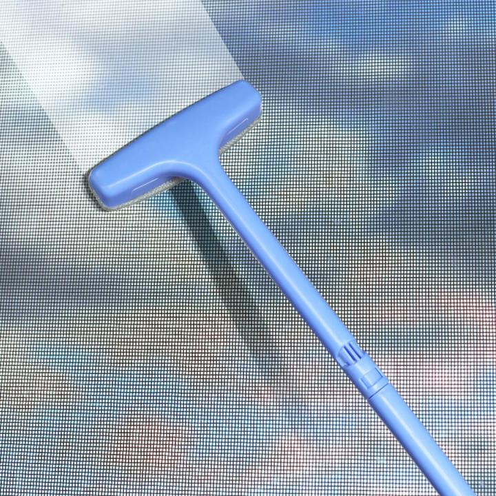 Window Mesh Screen Brush Curtain Net Wipe Cleaner Carpet Brush Dust Removal Brush Home Retractable Long Handle Cleaning Tools