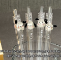 1 Piece ShyHobby Mechanical Pencil – 0.5/0.7mm Auto Click, Transparent Triangle Grip for Students.