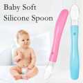 (1 Pcs) Baby Silicone Feeding Spoon with Long Handle Infant Spoon Safty Tableware Silicone utensils set for Children.