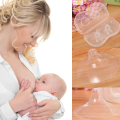 2 Piece Nipple Shield with Carrying Box BreastFeeding Nipple 1box. 