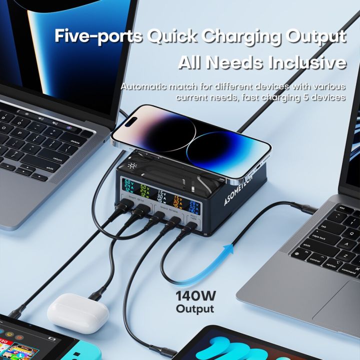 260W%20PD3.1%20USB%20C%20Charging%20Station%20Wireless%20Charger%20LCD%20Display%205%20Ports%20QC%203.0%20PPS%20Fast%20Charger%20for%20iPhone%2014%20MacBook%20Pro%20Samsung%20-%20Image%205
