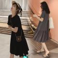 Maternity Dresses Summer Clothes Pregnant Women Fashion Loose Skirt Irregular Fashion Mom Dress Pregnancy Vestidos. 