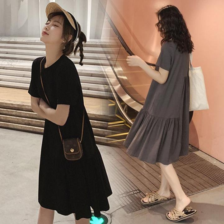 Maternity%20Dresses%20Summer%20Clothes%20Pregnant%20Women%20Fashion%20Loose%20Skirt%20Irregular%20Fashion%20Mom%20Dress%20Pregnancy%20Vestidos%20-%20Image%204