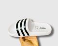 white Adiidus DURAMO SLIDES- Made in Vietnam slides for man.