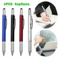 Pen 6 In 1 Multifunctional Touch Screen Pen Mobile Ballpoint Pen With Ruler Screwdriver Tool.