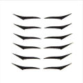 6 Pairs Eyeliner Stickers Lazy Useful Reusable Cat Eye Eyelid Line Stick Double Eyelid Glitter Silver Sticker Eyes Makeup Tools.