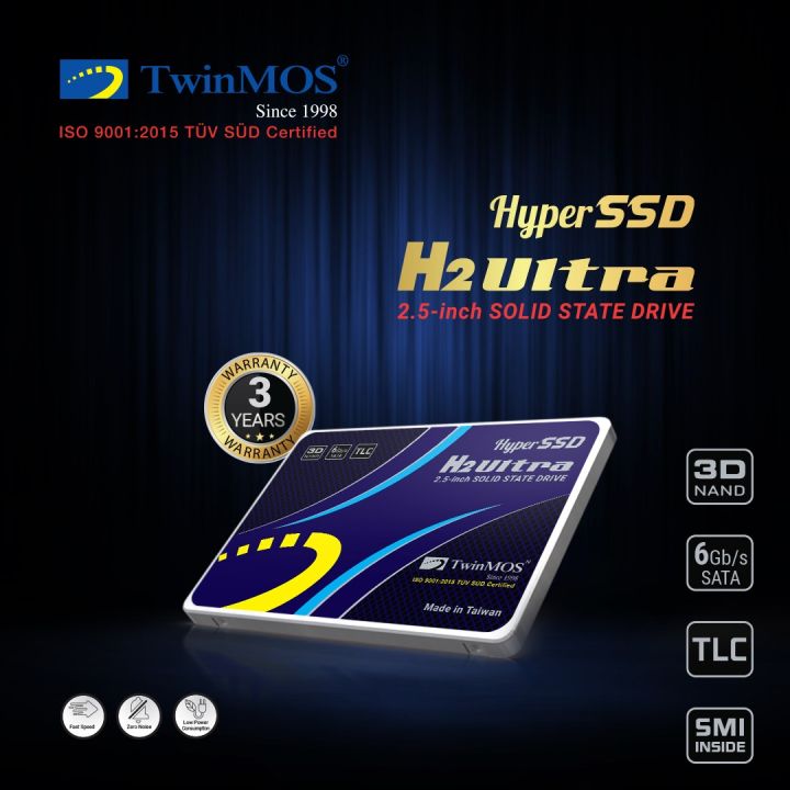 TwinMOS H2 Ultra 512GB 2.5" SATA ( 3 Years Warranty)  Solid State Drive