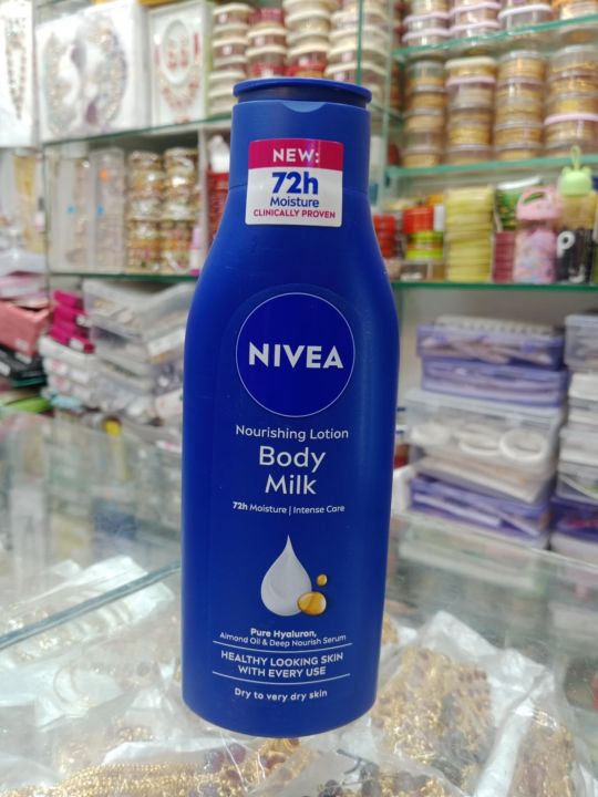 NIVEA%20Nourishing%20Body%20Milk%20Lotion%20200ml%20%7C%2072h%20Intense%20Moisture%20Care%20%7C%20With%20Almond%20Oil%20%7C%20For%20Dry%20Skin%20-%20Image%202
