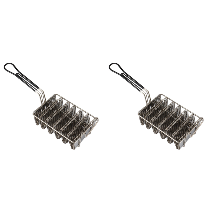 thumbnail image 2 of Taco Basket For Frying, Holds 4/6 Shells Deep Fryer Taco Shell Holder Basket Taco Fry Basket With Grip Handle For Sale | Phoenix, AZ | Nellis Auction 2 of 13