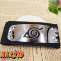 Naruto Headband Cosplay Anime Action Figures Uzumaki Uchiha Metal Gold-plated Forehead Protector Halloween Birthday Party Toys. 