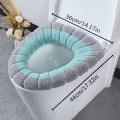 Warm Toilet Seat Cover Mat Bathroom Toilet Pad Cushion with Handle Accessories Nicle.
