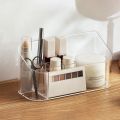 Clear Makeup Organizer for Vanity Cosmetics Display Cases Storage Box for Bathroom Counter Dresser Brushes Lipsticks.