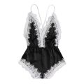 Silk Solid Satone Bikini Night Dress With Lace Work. 