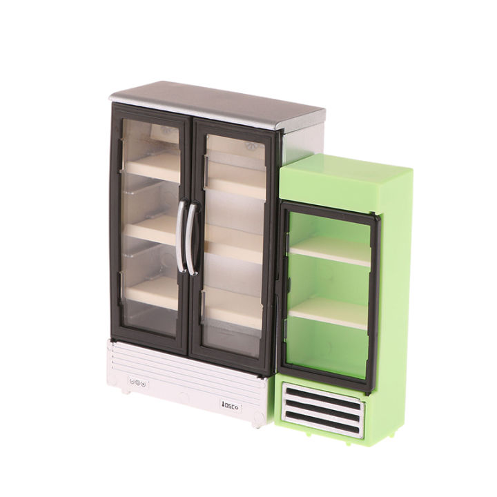1/12%20Dollhouse%20Simulation%20Refrigerator%20Freezer%20Model%20Dollhouse%20Mini%20Furniture%20Accessories%20Dolls%20House%20Decoration%20Toys%20-%20Image%203