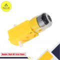 3v-12v BO Dc Motor Dual Shaft Smart Plastic Car Robot Gear for Arduino Science Projects. 