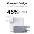 UGREEN Nexode Pro 100W USB C Charger, 3 Ports GaN Compact Fast PPS Wall Charger for MacBook Pro/Air, Pixelbook, iPad Pro, iPhone 15 Pro/14, Galaxy S23/Note20, Pixel 8, Steam Deck etc.