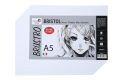 Brustro Ultra Smooth Bristol Sheets, A5 Size, 250 GSM Pack of 20.