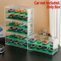 Cars Diecast Storage Acrylic Dustproof Box 1:64 For Hot Wheels Transparent Display Box Car Model Toy Cabinet Rack Conbo. 