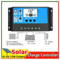 10A Solar Charge Controller 120W, LCD Display & MCU Control.