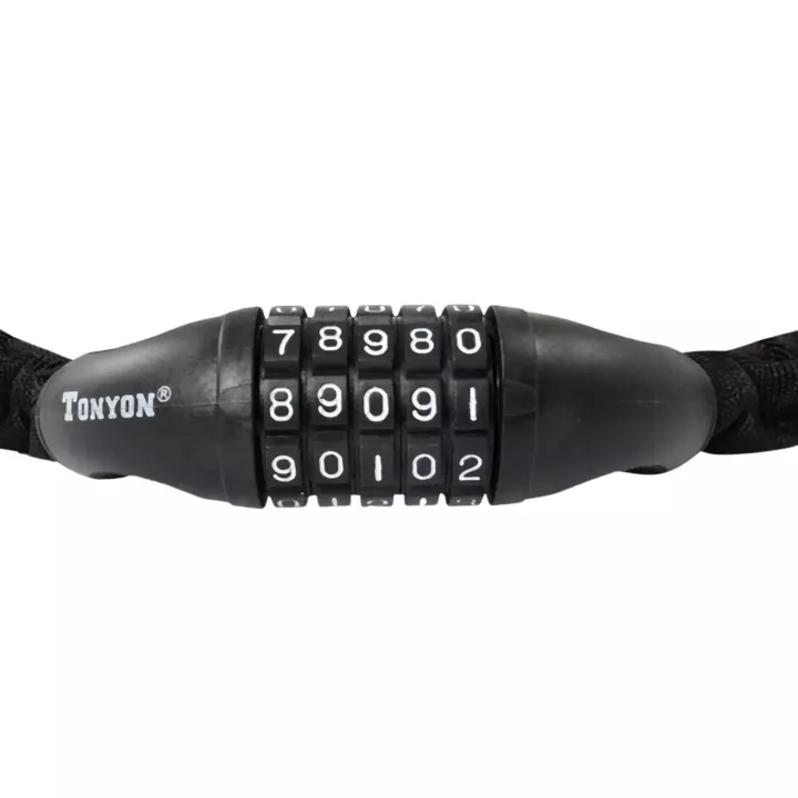 TONYON%20Bicycle%20Chain%20Lock,%2090%20cm%20Long,%20Frame%20Protection,5%20Digit%20Combination%20Lock%20Universal%20for%20Motorbike%20Motorcycle%20Gate%20Fence%20Garage%20Glass%20Door%20Tools%20Security%20%20Lock%20-%20Image%204