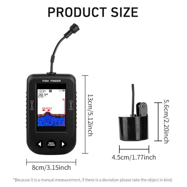 Portable%20Fish%20Finder%20Water%20Depth%20Sounder%20Temperature%20Fishfinder%20with%20Wire%20Sonar%20Sensor%20Transducer%20for%20Fishing%20Black%20-%20Image%202