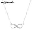 Cxwind-Tiny Infinity Pendant Zircon Necklace for Women, Symbol of Promise, Charm Chain, Best Necklace, Infinite Love. 