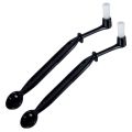 Coffee Machine Brush Cleaner Nylon Espresso Machine Brush Coffee Cleaning Tool with Spoon for Coffee Tool Barista Home Kitchen(2 Pack).