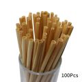 100Pcs Party Bar Accessories 20cm Wheat Drinking Straws Disposable Eco-Friendly Environmentally Straws Natural Portable Degradable Straws Bar. 