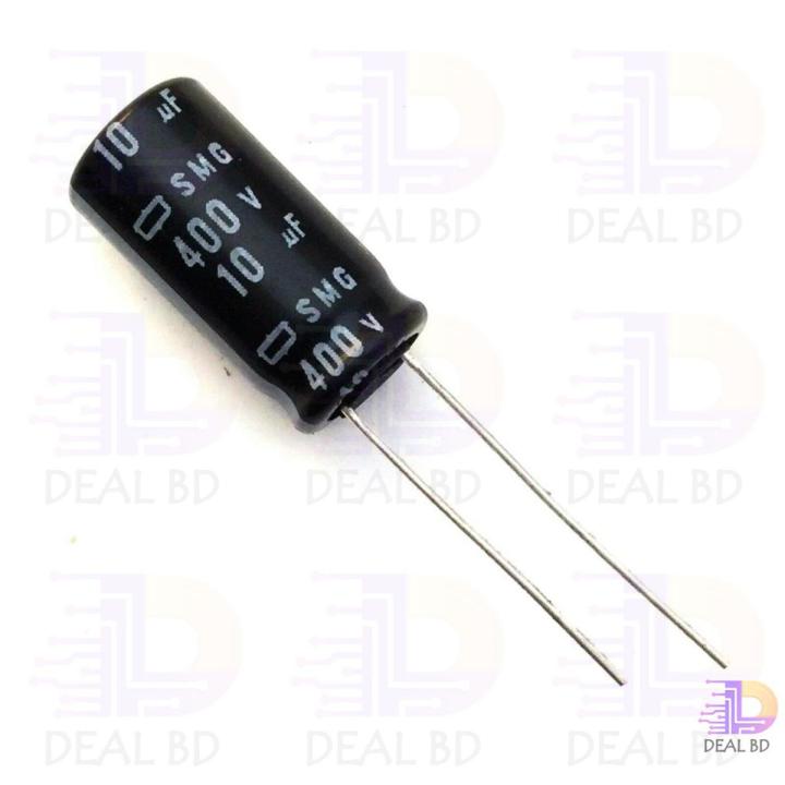 Radial 10uF Electrolytic Capacitor 400V-10Pcs