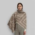 Sweden Brand TOT Stripe Simple Design Cashmere Woven Shawl Fashion Luxury Women Pashmina Scarves. 