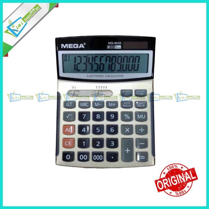 Mega Calculator 12 Digit-Dual power MG-9025-1pcs - calculator