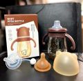 3in1 Package 240ml Nano Color With Handle Wide-Neck Feeding Bottle -1pcs. 